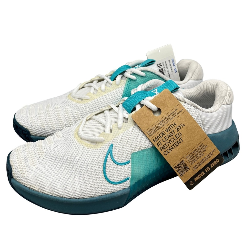 Nike Metcon 9 Mens 10 Training Shoes White Dusty Cactus DZ2617-105 Gym Workout